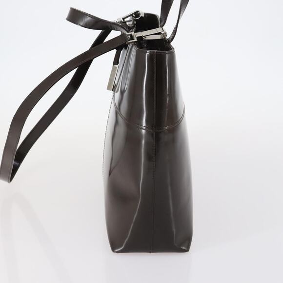 GUCCI Hand Bag Patent Leather Brown - Picture 4 of 13